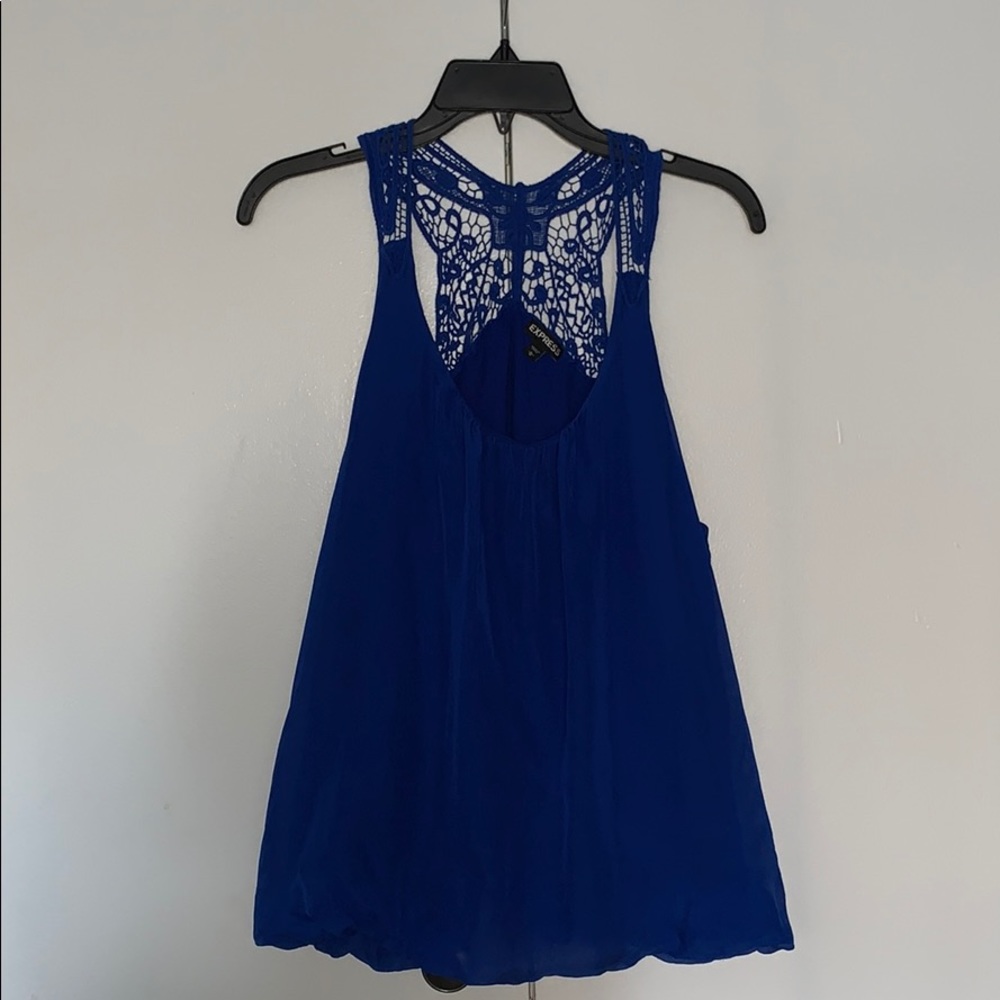 Express Blue Tank Top Size Large